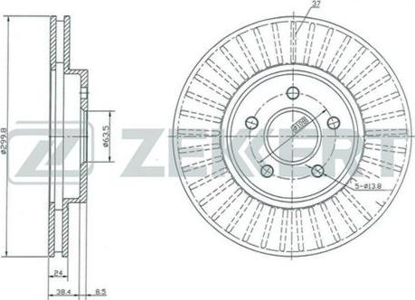 Zekkert BS-5361 - Bremžu diski www.autospares.lv