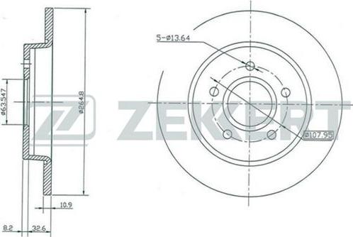 Zekkert BS-5314 - Bremžu diski autospares.lv