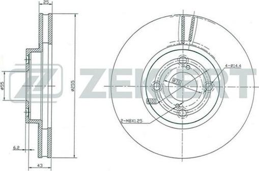 Zekkert BS-5379 - Bremžu diski www.autospares.lv