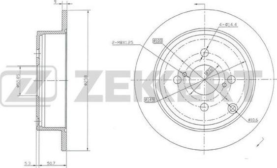 Zekkert BS-5378 - Bremžu diski www.autospares.lv