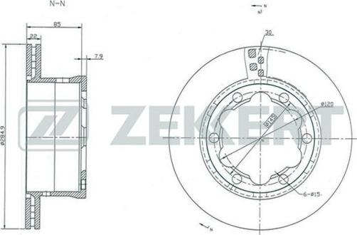 Zekkert BS-5290 - Bremžu diski www.autospares.lv