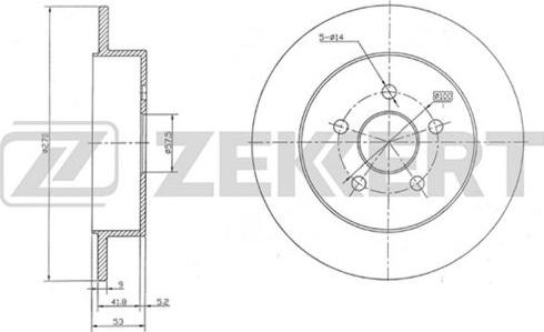 Zekkert BS-5240 - Bremžu diski www.autospares.lv