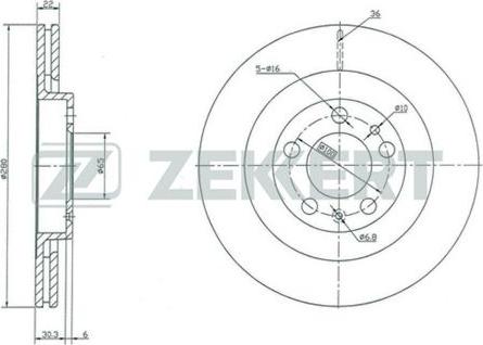 Zekkert BS-5251 - Bremžu diski autospares.lv