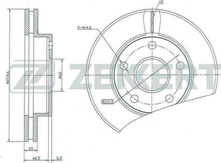 Zekkert BS-5219 - Bremžu diski autospares.lv