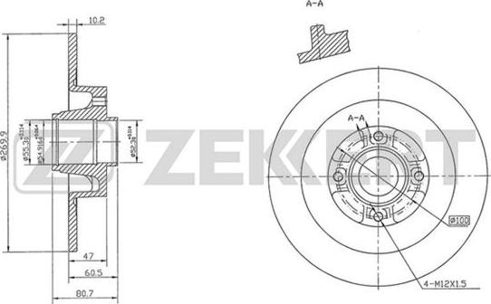 Zekkert BS-5213 - Bremžu diski autospares.lv