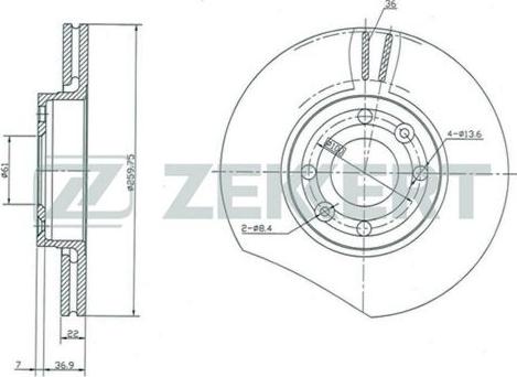 Zekkert BS-5231 - Bremžu diski autospares.lv