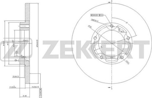 Zekkert BS-5764 - Bremžu diski autospares.lv