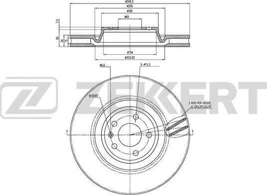 Zekkert BS-6463 - Bremžu diski www.autospares.lv