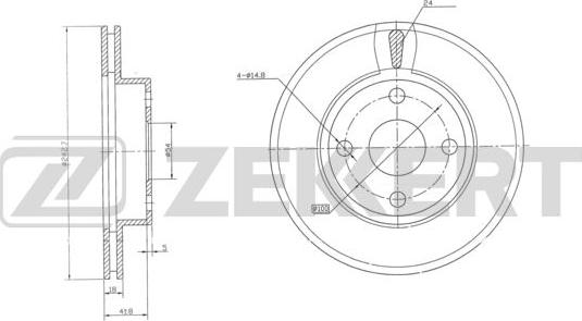 Zekkert BS-6056 - Bremžu diski www.autospares.lv