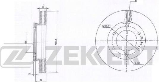 Zekkert BS-6081 - Bremžu diski autospares.lv