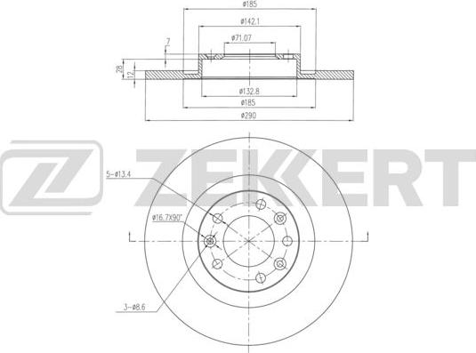 Zekkert BS-6356 - Bremžu diski www.autospares.lv