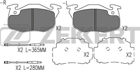 Zekkert BS-1567 - Bremžu uzliku kompl., Disku bremzes autospares.lv