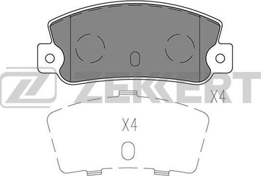 Zekkert BS-1519 - Bremžu uzliku kompl., Disku bremzes autospares.lv