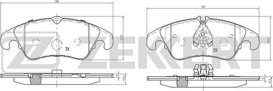 Zekkert BS-1878 - Тормозные колодки, дисковые, комплект www.autospares.lv