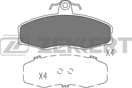 Zekkert BS-1383 - Brake Pad Set, disc brake www.autospares.lv