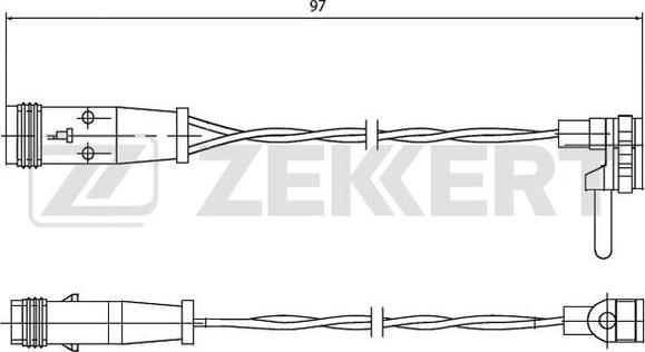 Zekkert BS-8009 - Indikators, Bremžu uzliku nodilums autospares.lv