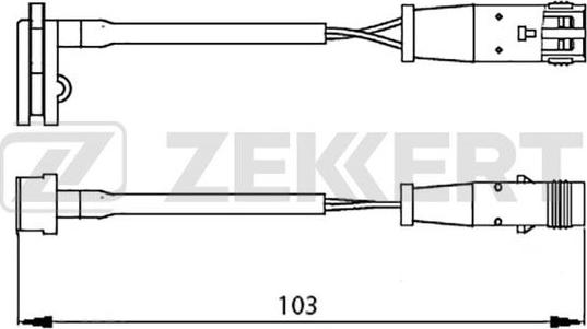 Zekkert BS-8019 - Indikators, Bremžu uzliku nodilums autospares.lv