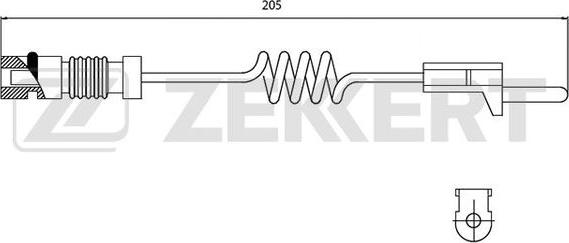 Zekkert BS-8014 - Indikators, Bremžu uzliku nodilums www.autospares.lv