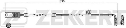 Zekkert BS-8017 - Indikators, Bremžu uzliku nodilums autospares.lv