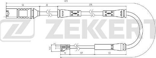 Zekkert BS-8082 - Indikators, Bremžu uzliku nodilums autospares.lv