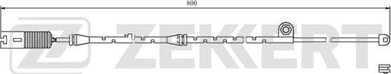 Zekkert BS-8036 - Warning Contact, brake pad wear www.autospares.lv