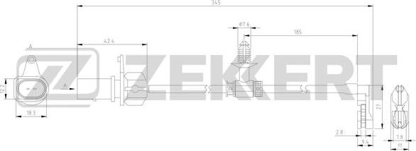 Zekkert BS-8140 - Indikators, Bremžu uzliku nodilums www.autospares.lv