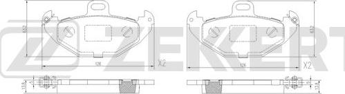 Zekkert BS-3041 - Bremžu uzliku kompl., Disku bremzes autospares.lv