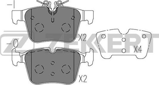 Zekkert BS-2954 - Bremžu uzliku kompl., Disku bremzes autospares.lv