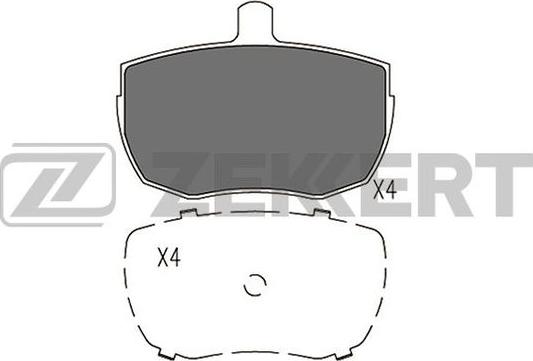 Zekkert BS-2965 - Bremžu uzliku kompl., Disku bremzes autospares.lv