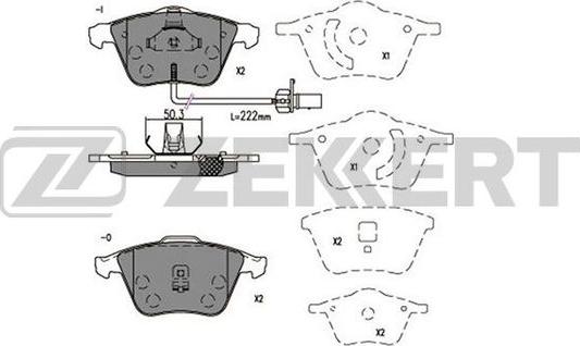 Zekkert BS-2923 - Bremžu uzliku kompl., Disku bremzes www.autospares.lv