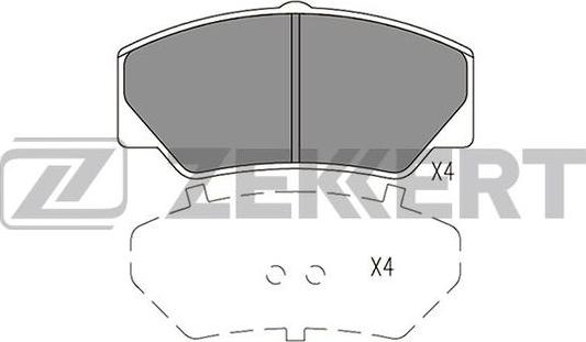 Zekkert BS-2971 - Bremžu uzliku kompl., Disku bremzes autospares.lv