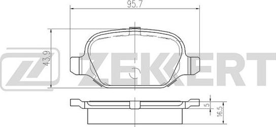 Zekkert BS-2464 - Bremžu uzliku kompl., Disku bremzes autospares.lv