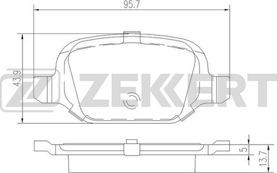 Zekkert BS-2463 - Bremžu uzliku kompl., Disku bremzes www.autospares.lv