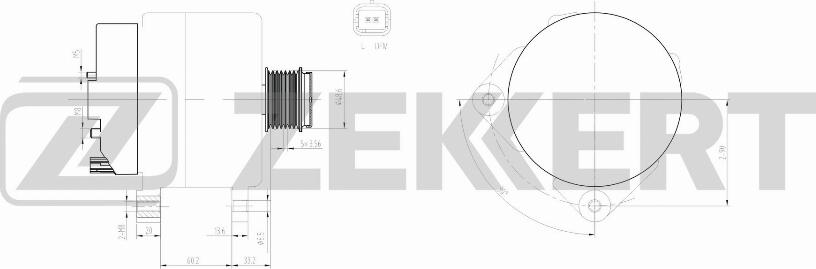 Zekkert GE-1003 - Генератор www.autospares.lv