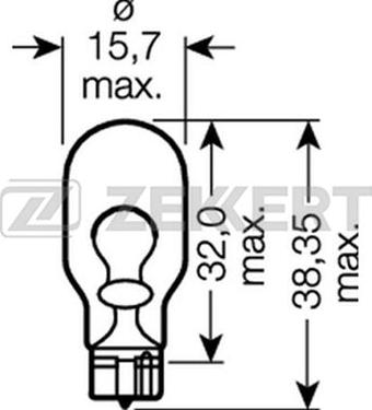 Zekkert LP-1090 - Kvēlspuldze, Pagriezienu signāla lukturis www.autospares.lv