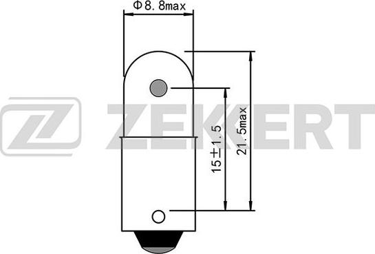 Zekkert LP-1091 - Kvēlspuldze, Numura apgaismojuma lukturis www.autospares.lv