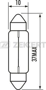 Zekkert LP-1062 - Kvēlspuldze, Numura apgaismojuma lukturis www.autospares.lv