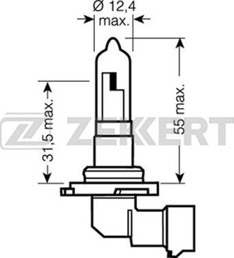 Zekkert LP-1108 - Kvēlspuldze, Pamatlukturis autospares.lv