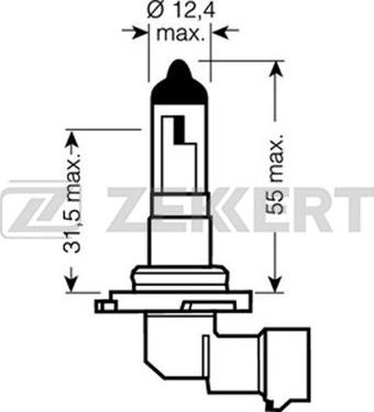 Zekkert LP-1136 - Kvēlspuldze, Pamatlukturis autospares.lv