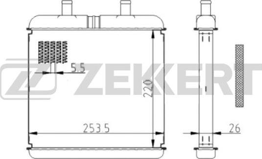 Zekkert MK-5134 - Siltummainis, Salona apsilde www.autospares.lv