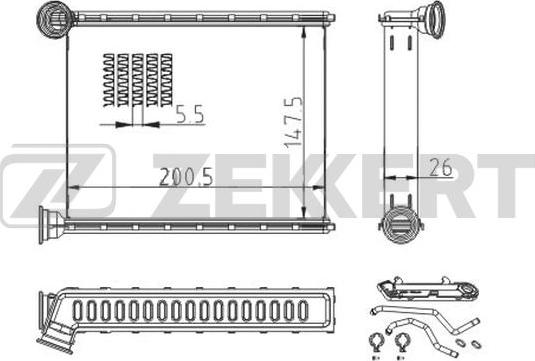 Zekkert MK-5138 - Siltummainis, Salona apsilde autospares.lv