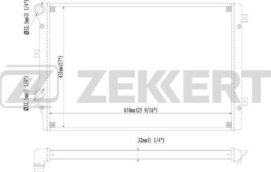 Zekkert MK-1092 - Radiators, Motora dzesēšanas sistēma www.autospares.lv