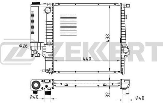 Zekkert MK-1000 - Radiators, Motora dzesēšanas sistēma www.autospares.lv