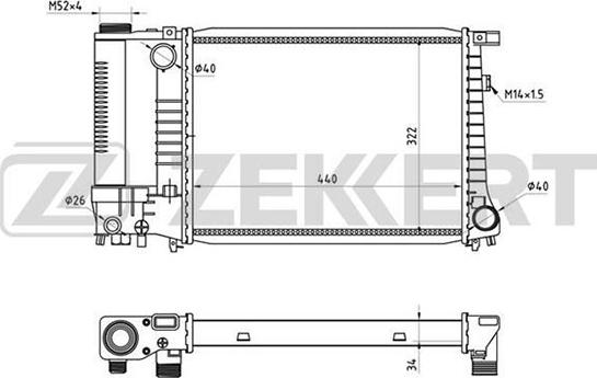 Zekkert MK-1001 - Radiators, Motora dzesēšanas sistēma www.autospares.lv