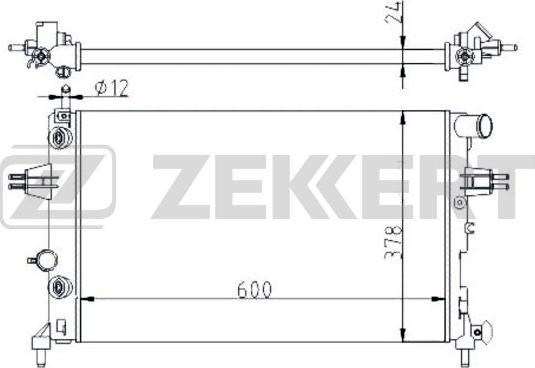 Zekkert MK-1113 - Radiators, Motora dzesēšanas sistēma www.autospares.lv