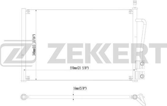 Zekkert MK-3058 - Kondensators, Gaisa kond. sistēma autospares.lv