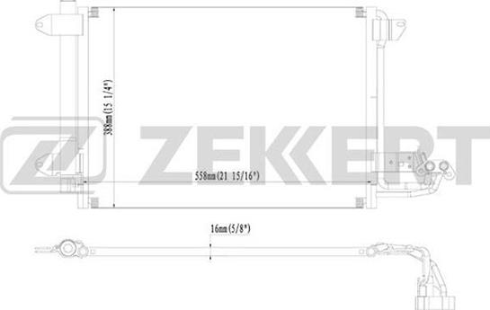 Zekkert MK-3003 - Kondensators, Gaisa kond. sistēma www.autospares.lv