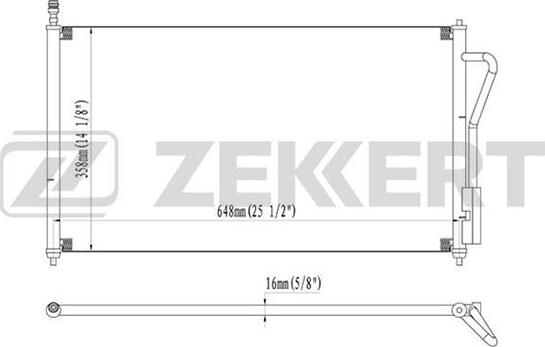 Zekkert MK-3031 - Kondensators, Gaisa kond. sistēma www.autospares.lv