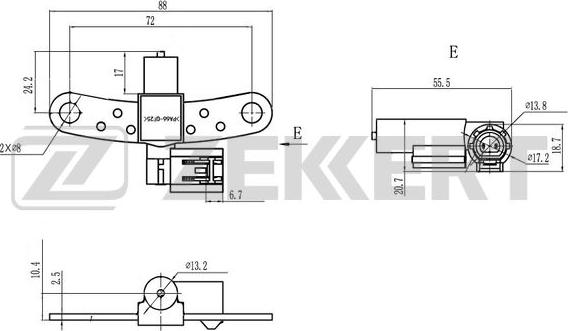 Zekkert SE-4042 - Impulsu devējs, Kloķvārpsta www.autospares.lv