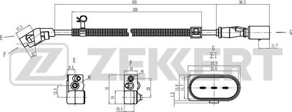 Zekkert SE-4050 - Sensor, crankshaft pulse www.autospares.lv